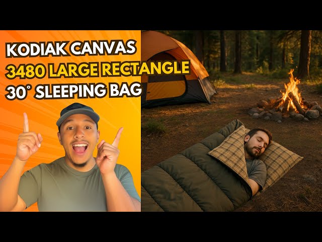 Ultimate Kodiak Canvas 3480 30° Sleeping Bag - YouTube
