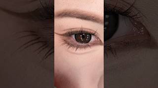 Lower Eyelash Tutorial for Big Eyes ✨ Ultra-Fine Eyeliner Tricks for Natural Manga Lashes #LowerEyel