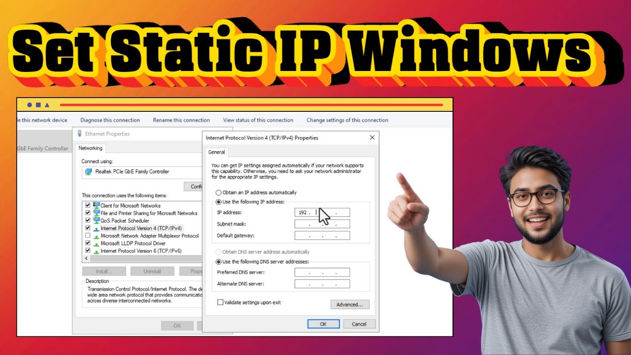 Static Setup How To Set Static IP In Windows 10 | Complete Step-by-Step Guide (2026 ...
