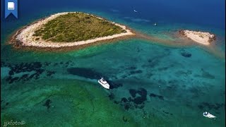 Vis Island from drone Croatia in September 2023