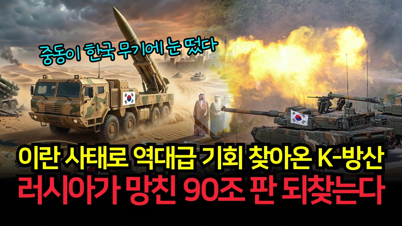미국-이란 사태가 만들어낸 K-방산의 역대급 기회, 러시아가 망친 중동 무기 시장 90조원 싹 쓸어올까?