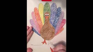 Textured Turkey K-5 Art Lesson for Kids