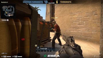 CS:GO - No way he defuses this dude, NO F8CKING WAY... v4 ninja defuse...
