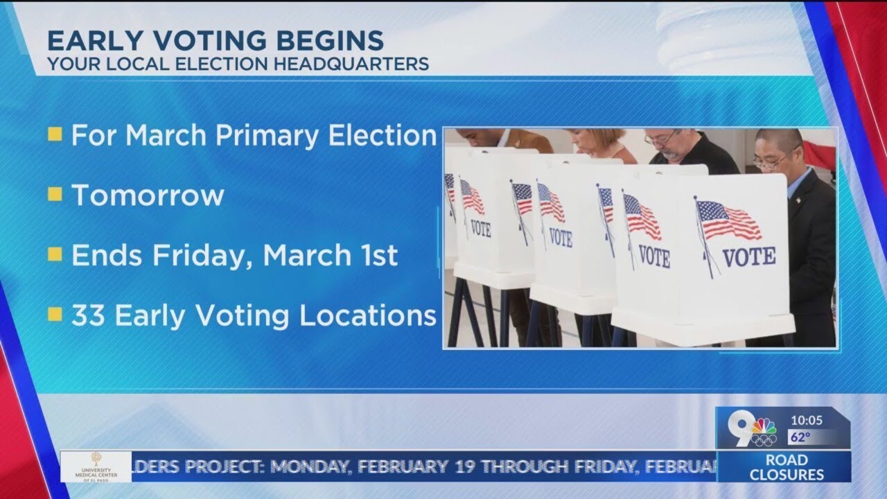 Early voting in Texas Primary begins this week - YouTube