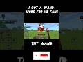 Tnt wand for Hb fans ll #minecraftshorts #minecraft #trending