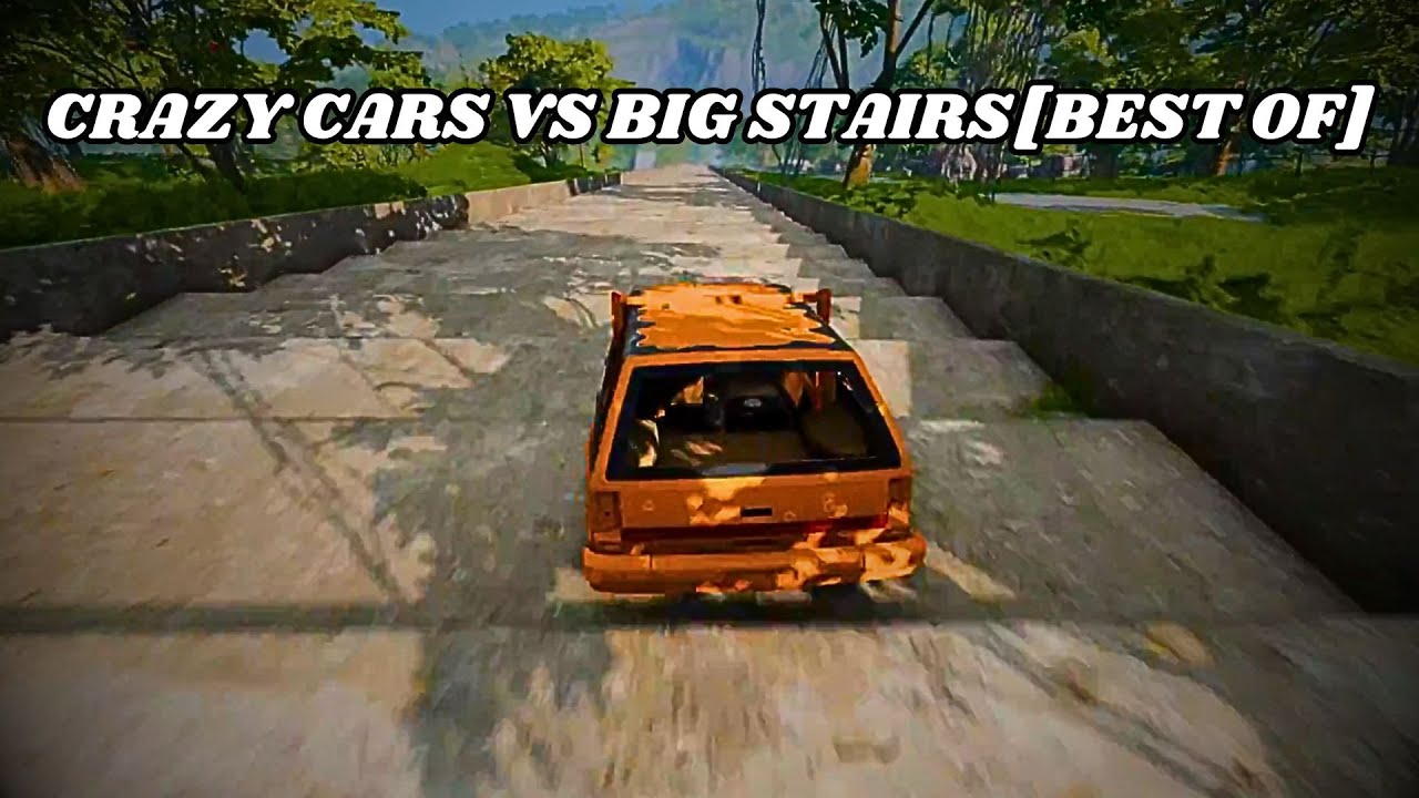 Crazy Cars vs Big Stairs [BEST OF] | BeamNG Drive [Ep.88] - YouTube
