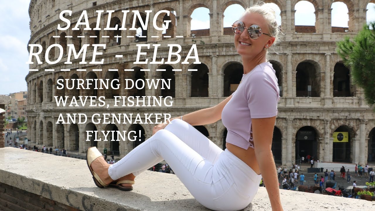 Ep 16. Sailing Rome - Elba. Surfing, fishing & gennaker flying (Sailing Susan Ann II )