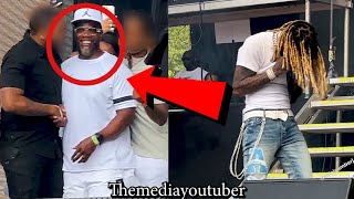 Lil Durk’s Dad Caught LAUGHING After He Was Hit By EXPLOSION On Stage ? 🤨🥴😮 ( Full Clip )