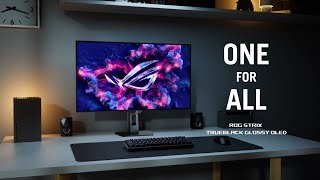 ASUS ブラックディスプレイ モニター 本体 TrueBlack光沢有機ELパネルを搭載し、1台ですべてのゲームを制覇する4K
