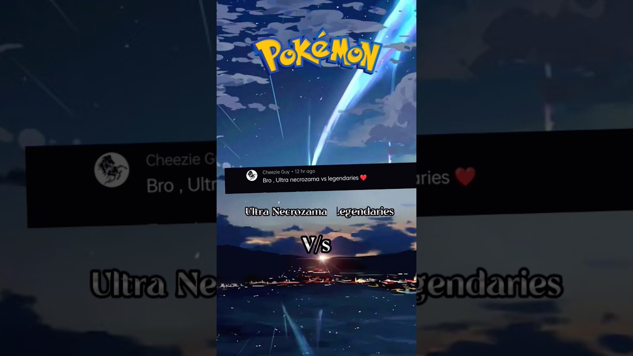 Ultra Necrozama V/s Legendaries | Battle | Edit | Pokemon | #trending #anime #pokemon #viral #edit .