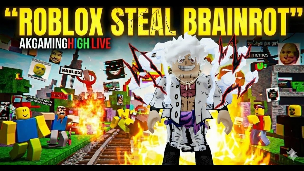 ROBLOX STEAL BRAINROT LIVE ONLINE GAMEPLAY 