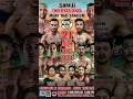 TAPETLEK #fightcard at#samuiinternationalstadium for #srisawatmuaythaysamui #kohsamui #thailand