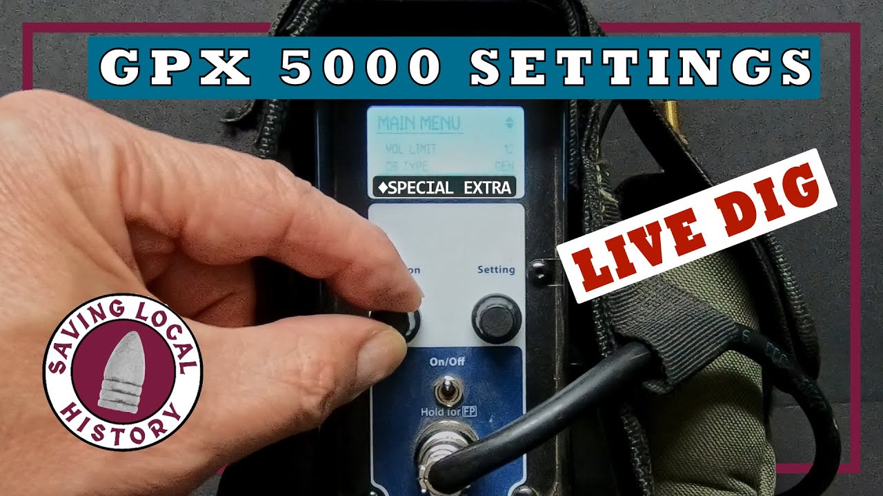 Настройки металлоискателя Minelab GPX 5000 для поиска реликвий и раскопок на месте гражданской войны