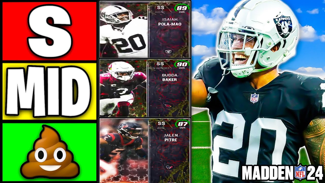 Ranking THE BEST SAFETIES in Madden 24