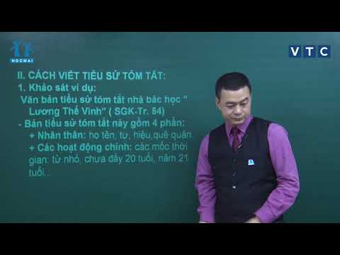 Video Lớp 11 | Ngữ văn | Bài số 12: Tiểu sử tóm tắt Luyện... - YouTube