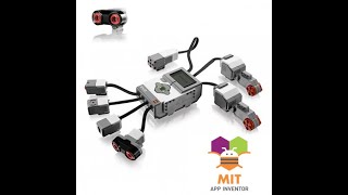 Lego Mindstorm ev3 with ultrasonic sensor and Android App google MIT app inventor
