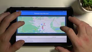 How to Use Google Maps Offline on SAMSUNG Galaxy Tab Active2 - Download Google Maps For Offline Use