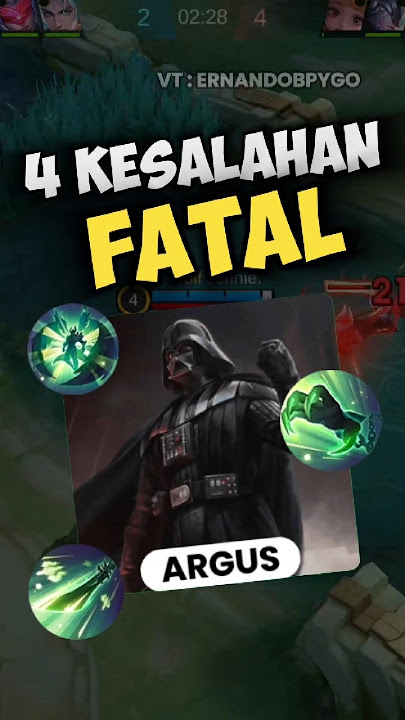 4 Kesalahan Fatal User Argus #ernandobpygo