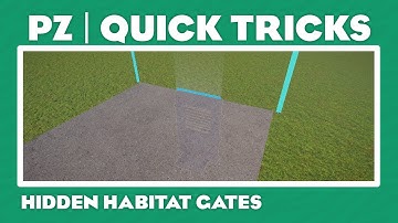 How to hide habitat gates! | Planet Zoo: Quick Tricks