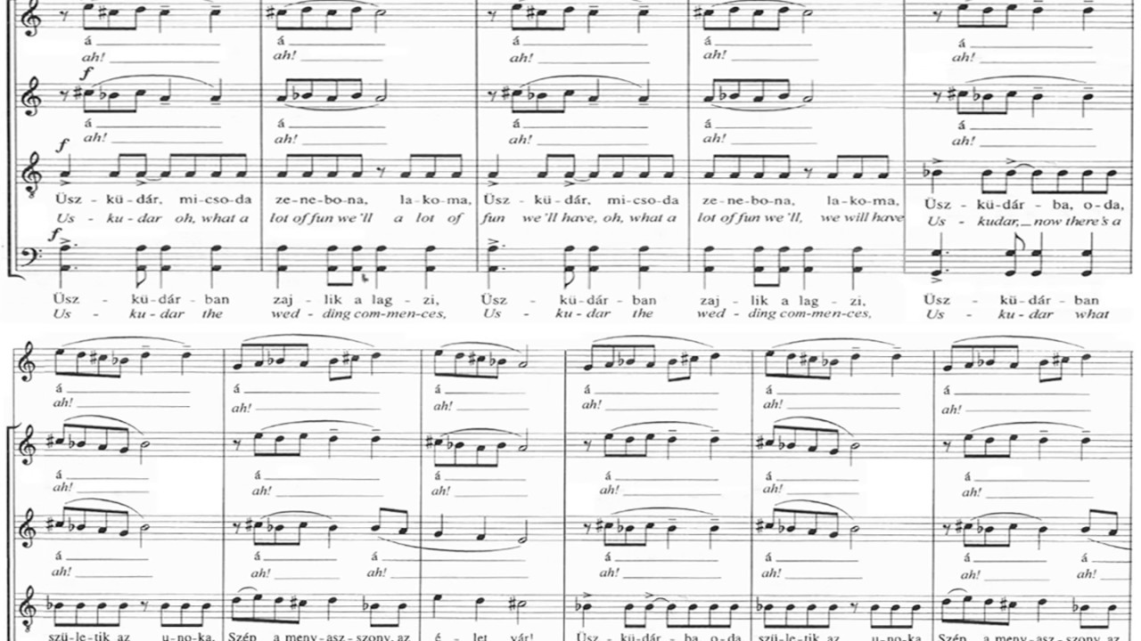 [ERKEL Ferenc Mixed Chor] DARÓCI BÁRDOS Tamás: Üszküdárá, A Capella, LIVE, Hungary