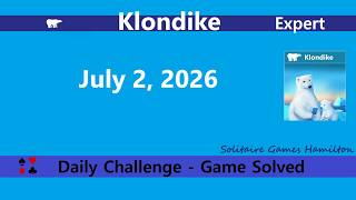Microsoft Solitaire Collection | Klondike Expert  - July 2, 2026 | Daily Challenges screenshot 5