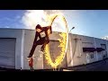 SKATING THROUGH A RING OF FIRE?!