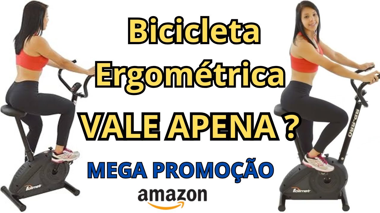 Bicicleta Ergométrica, Tração Mecânica Preto Polimet POLI-163 Bicicleta ...