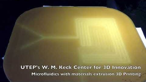 3D printed microfluidics