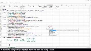 Bài tập 4. Bảng tính tiền khách sạn (Microsoft Excel 2016)