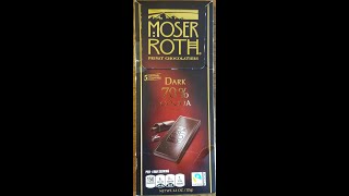 Aldi Moser Roth Privat Chocolatiers 70% Dark Chocolate Review