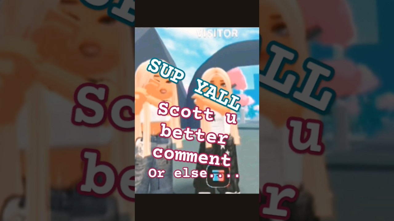 Scott u better comment