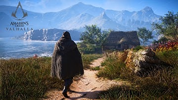 Relaxing Ambient Walk in 9th Century Scotland (AC Valhalla: Isle of Skye)