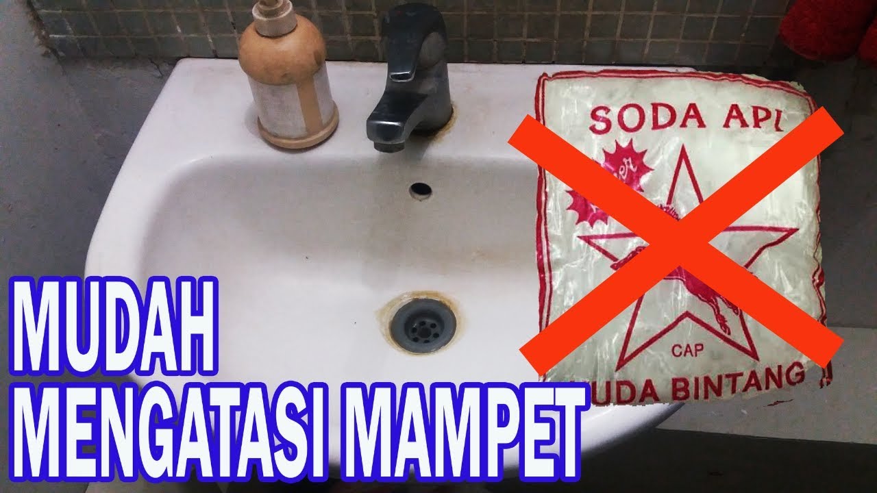 Cara mengatasi wastafel mampet tanpa soda api