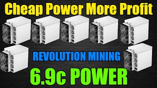 Crypto Mining Hosting With Revolution Mining 6.9c POWER