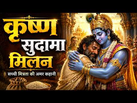 ⁣सुदामा अपने बचपन के मित्र कृष्ण से मिलने चला ❤️ | कृष्ण सुदामा मिलन | Bhakti Rap #shortsvideo