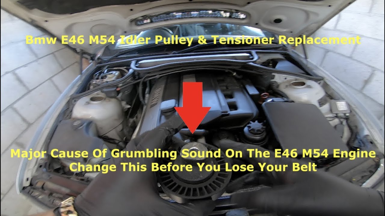 Bmw E46 E39 M52 M54 How To Replace Idler Pulley & Tensioner Replacement