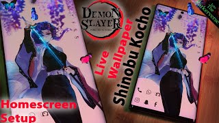 Demon Slayer - Shinobu Kocho - Live Wallpaper & Homescreen setup - Customise like a Pro - EP36 screenshot 4