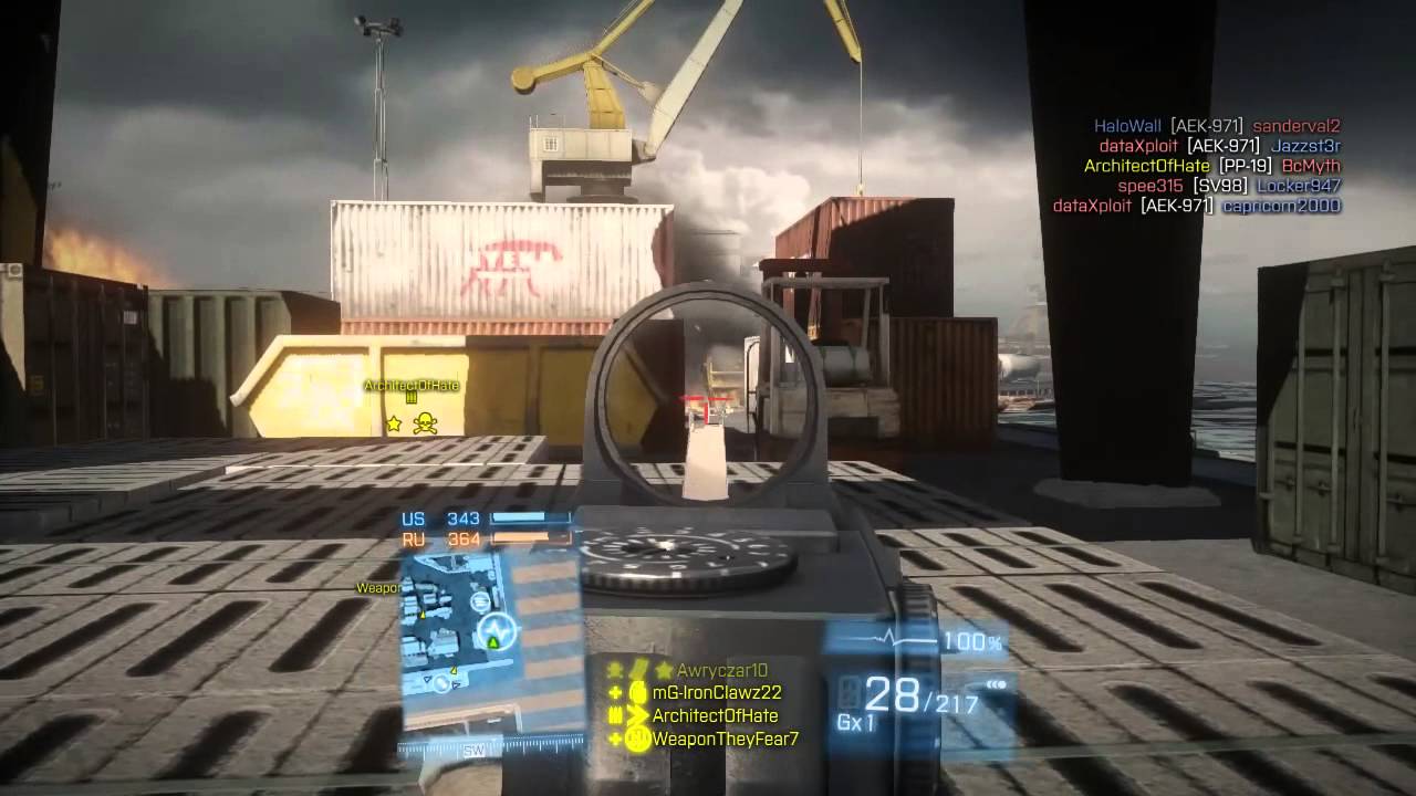 BF3-TDM Noshahr Canals M16A3 (91-16) 26% Accuracy