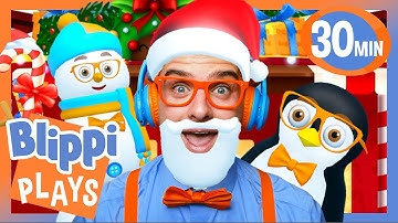 I Complete the Christmas Advent Calendar! 🎅🏻 BEST OF BLIPPI PLAYS ROBLOX 🎮 Gaming Videos for Kids