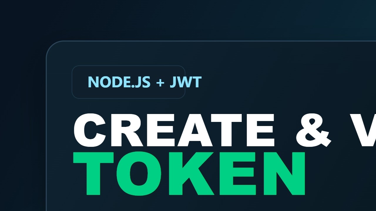 JWT Authentication in Node.js and Express Beginner Tutorial - YouTube