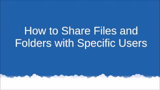 how to share files and folders with specific users in windows