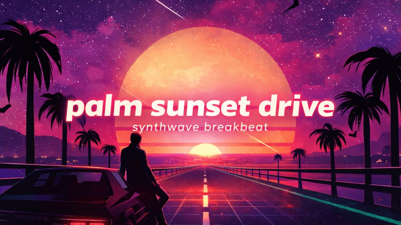 palm sunset drive — synthwave breakbeat | an aftertone mix