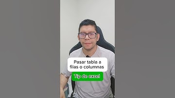 Pasar una tabla a filas o columnas #exceltips #tecnologia #tips #ordenador #android #windows