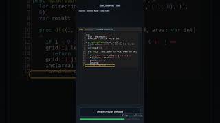 Max Area of Island in Nim | Fast LeetCode Solution #shorts