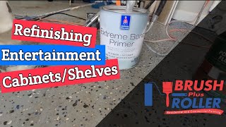 Extreme Bond Primer: Refinishing Entertainment Cabinets/Shelves