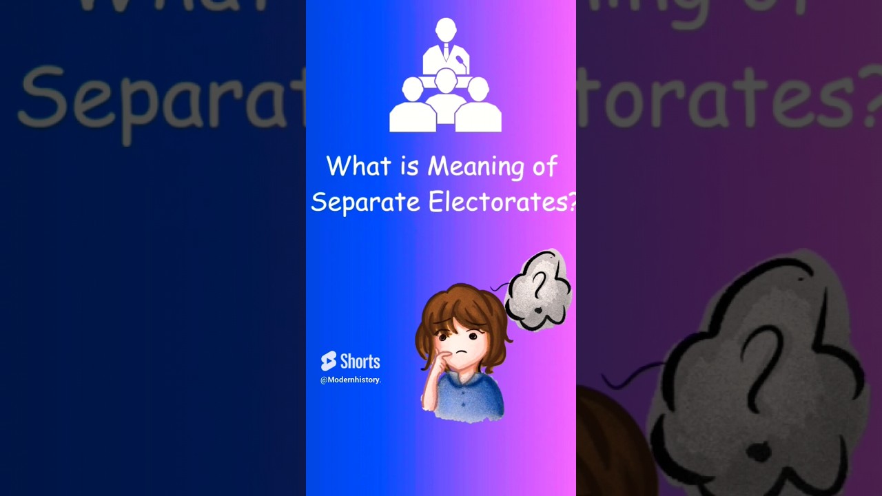 What is Meaning of Separate Electorates || Simla Deputation 1916 