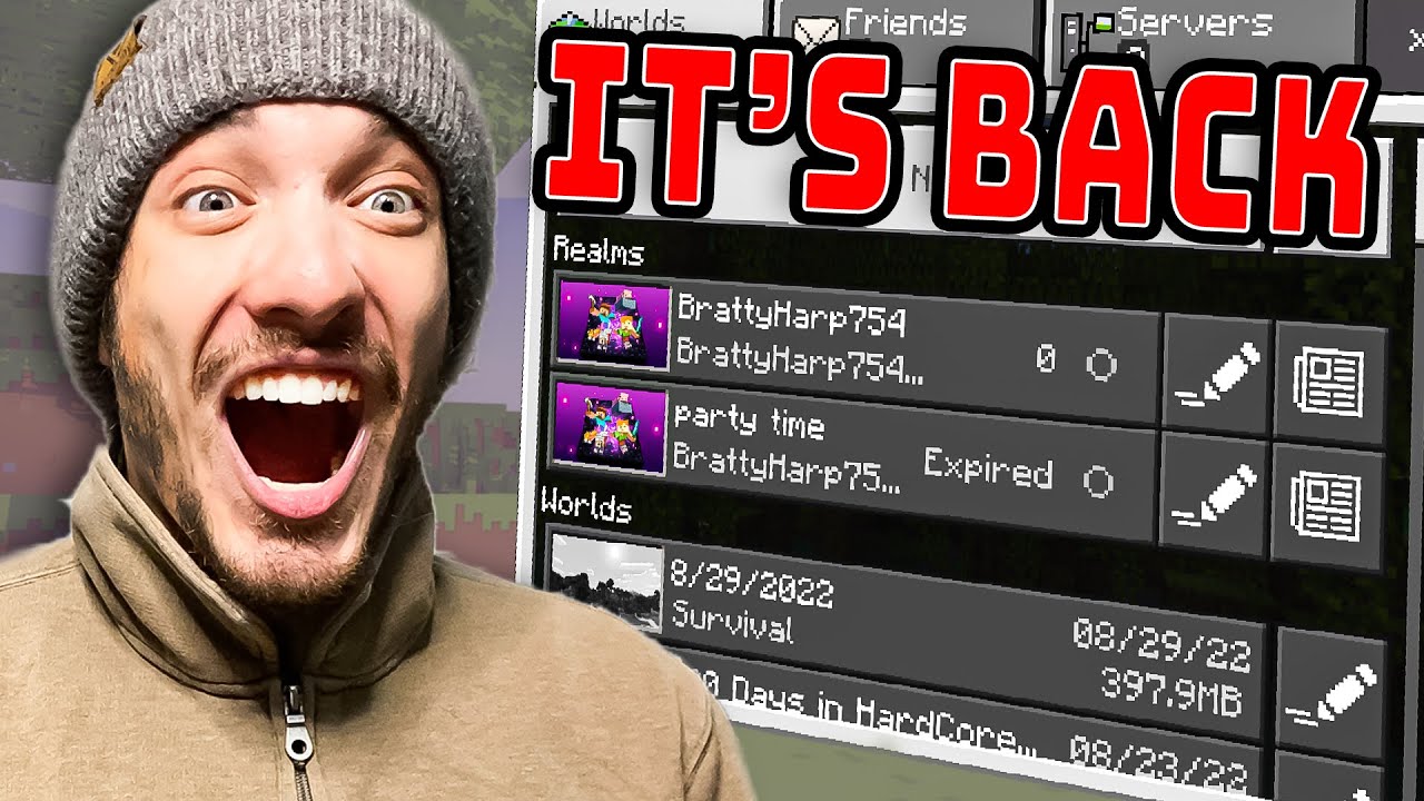 The Wait is Over The Realm is Back Again | Minecraft Bedrock Live ...