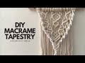 【初心者さんにおすすめ】練習にぴったり!マクラメタペストリーの作り方/How to make macrame tapestry