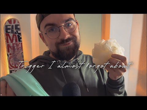 ASMR | triggers I almost forgot. tapping. brushing. gloves & more