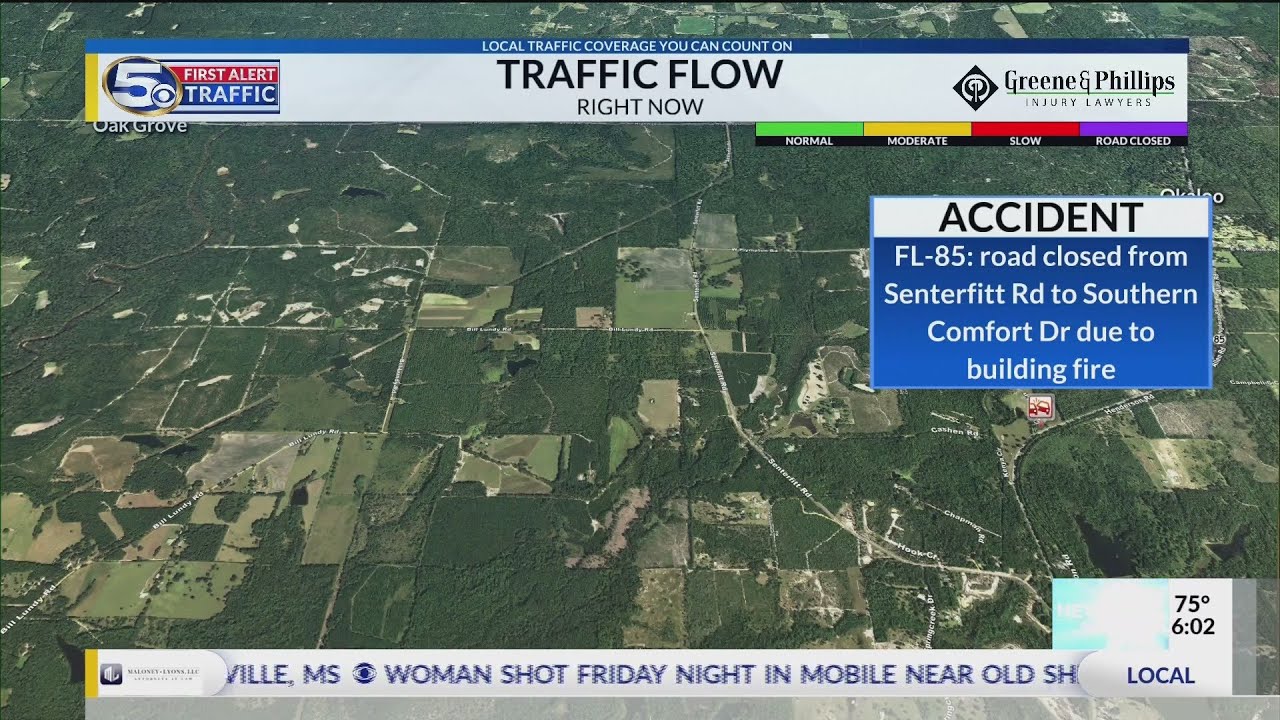 Crews battle early morning fire in Okaloosa County - YouTube